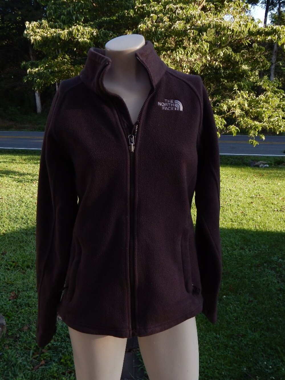 The North Face Brown Womens Full Zip Fleece Jacket Size Medium